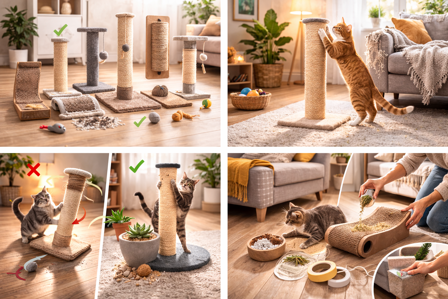 How to choose the right scratching post for your cat