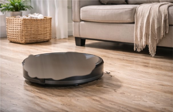 Using a clutter basket to quickly collect out-of-place items