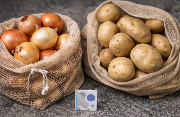Sorting vegetables after buying to remove damaged pieces