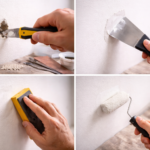 How to patch a hole in the wall using spackle and simple tools