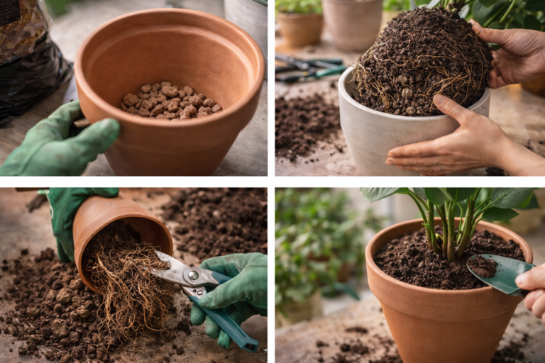 How to repot houseplants step by step for healthy growth