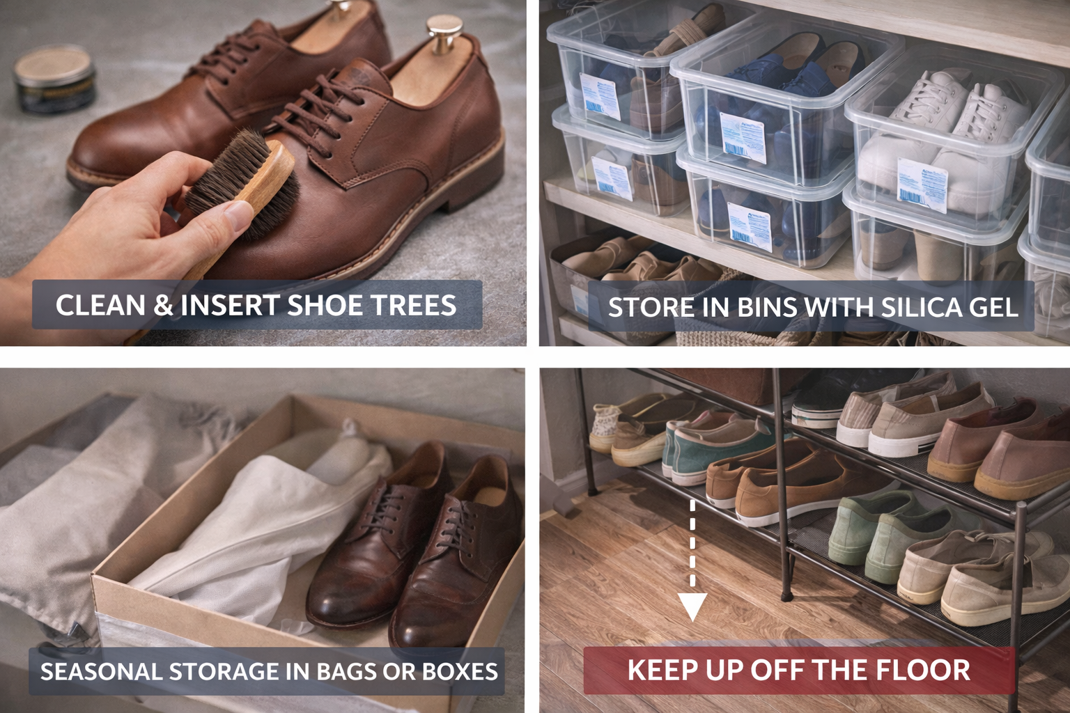 How to store shoes properly to keep them in good condition