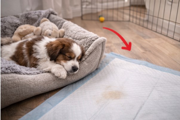 Elegir el lugar adecuado para colocar el empapador del perro